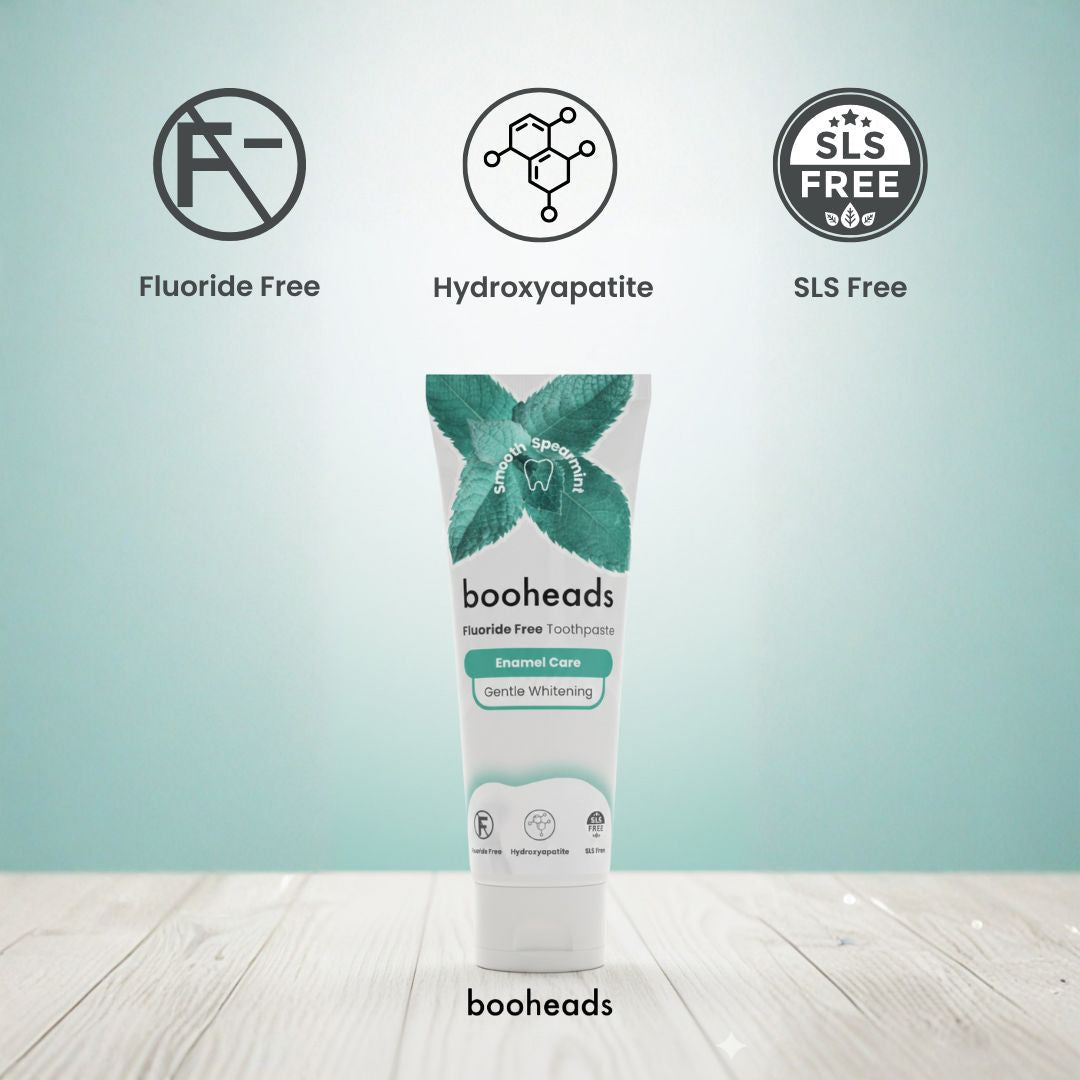 *PREORDER* Hydroxyapatite Toothpaste – Fluoride-Free, Enamel Care, Gentle Whitening, Smooth Spearmint, 100g booheads