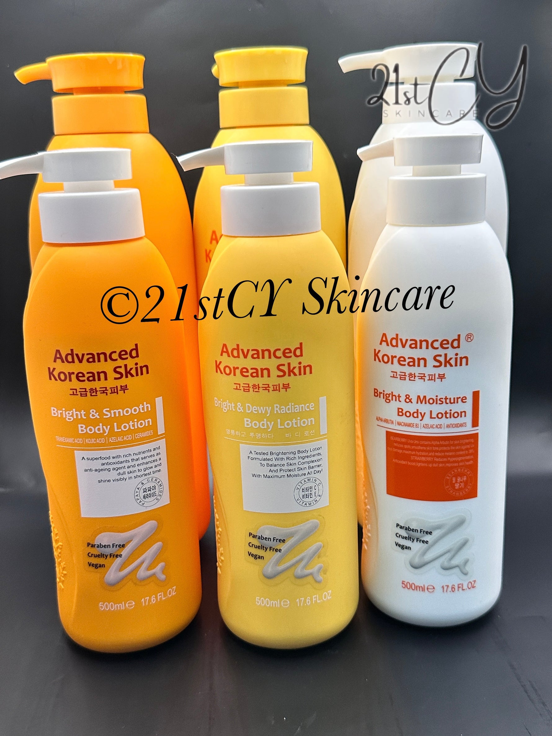 Advanced Korean Skin Bright & Clear Body Gel Wash -1200ml  | Lotion 500ml Advanced Korean