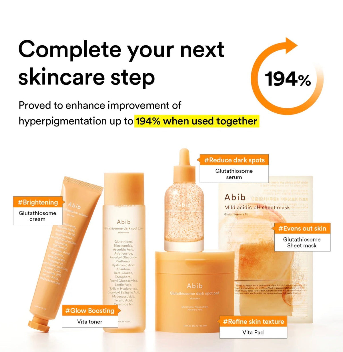 Glutathiosome dark spot cream Vita tube Abib