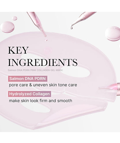 Medicube PDRN Pink Collagen Gel Mask - Overnight Face Mask for Glass Glow Skin Elasticity Hydrating Firming Moisturizing Korean Skincare 28g-1 piece Medicube