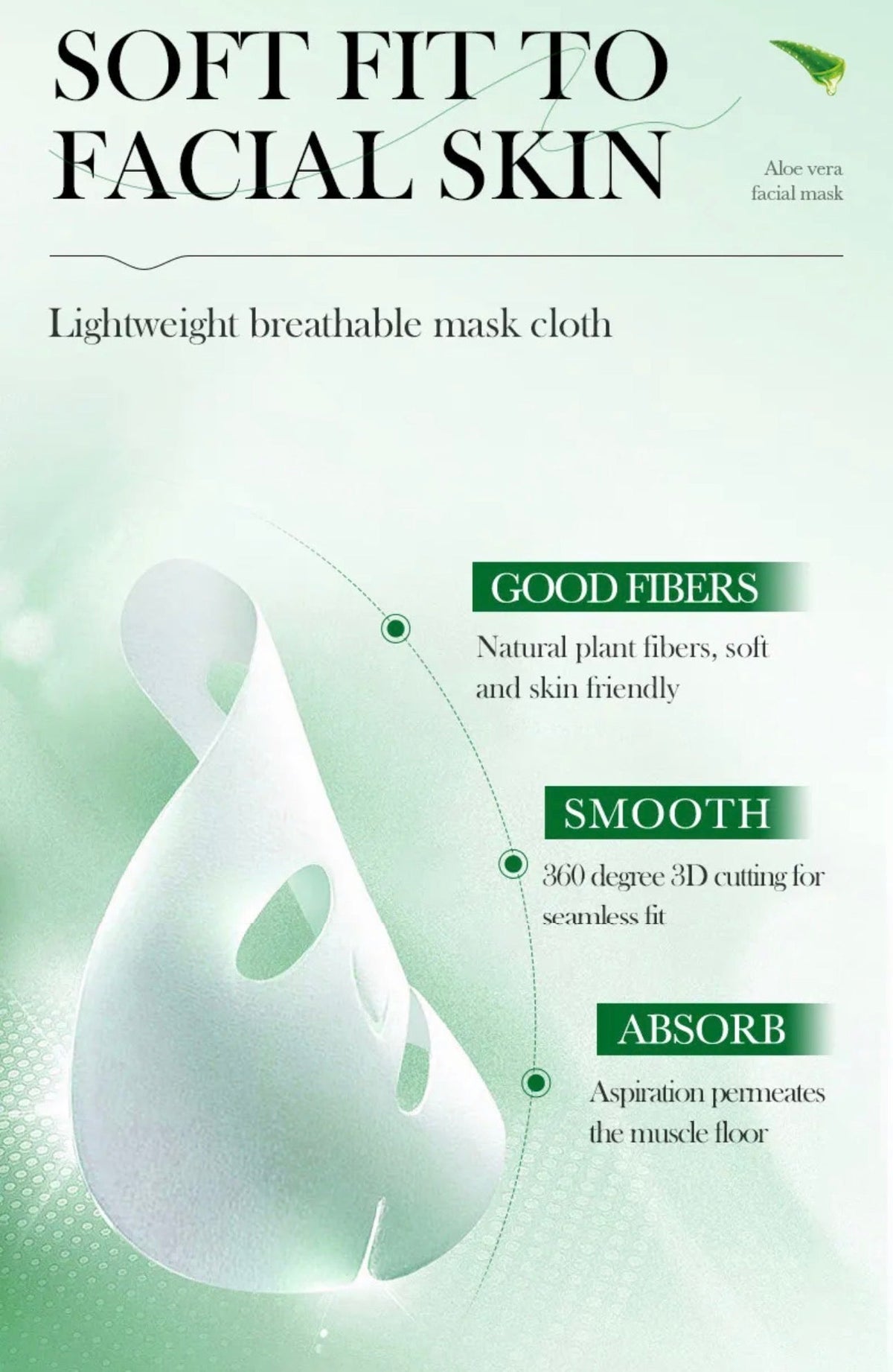 Aloe Vera Hydrate And Moisturize Facial Mask FAYANKOU
