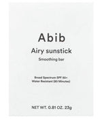 Abib Airy Sunstick Smoothing Bar - Non-Greasy Formula Lightweight & Non-Sticky No White Cast Absorbs Quickly Sunscreen Spf50 Abib