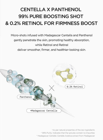 Skin1004 Madagascar Centella Retinol 0.2% Boosting Shot Ampoule -30ml Skin1004
