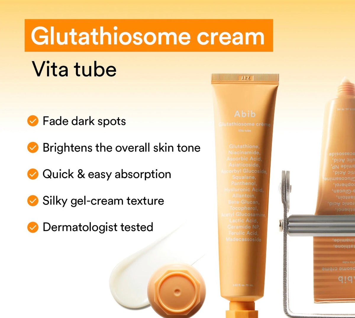 Glutathiosome dark spot cream Vita tube Abib
