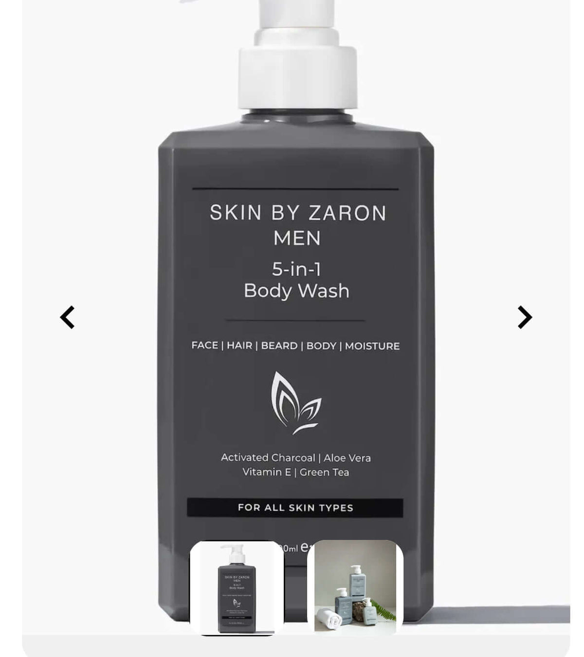 Skin by Zaron Men Body Lotion & Body Wash Skin By Zaron