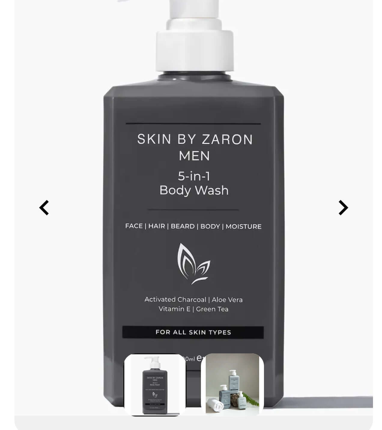 Skin by Zaron Men Body Lotion & Body Wash Skin By Zaron