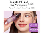 Equal Berry Purple PDRN Pore Minimizing Serum - Vegan Collagen & Peptides for Pore Refining & Skin Elasticity with Niacinamide & CICA Exosome for Calming Korean Glass Skin 1.01 FL OZ /30ml EQQUALBERRY