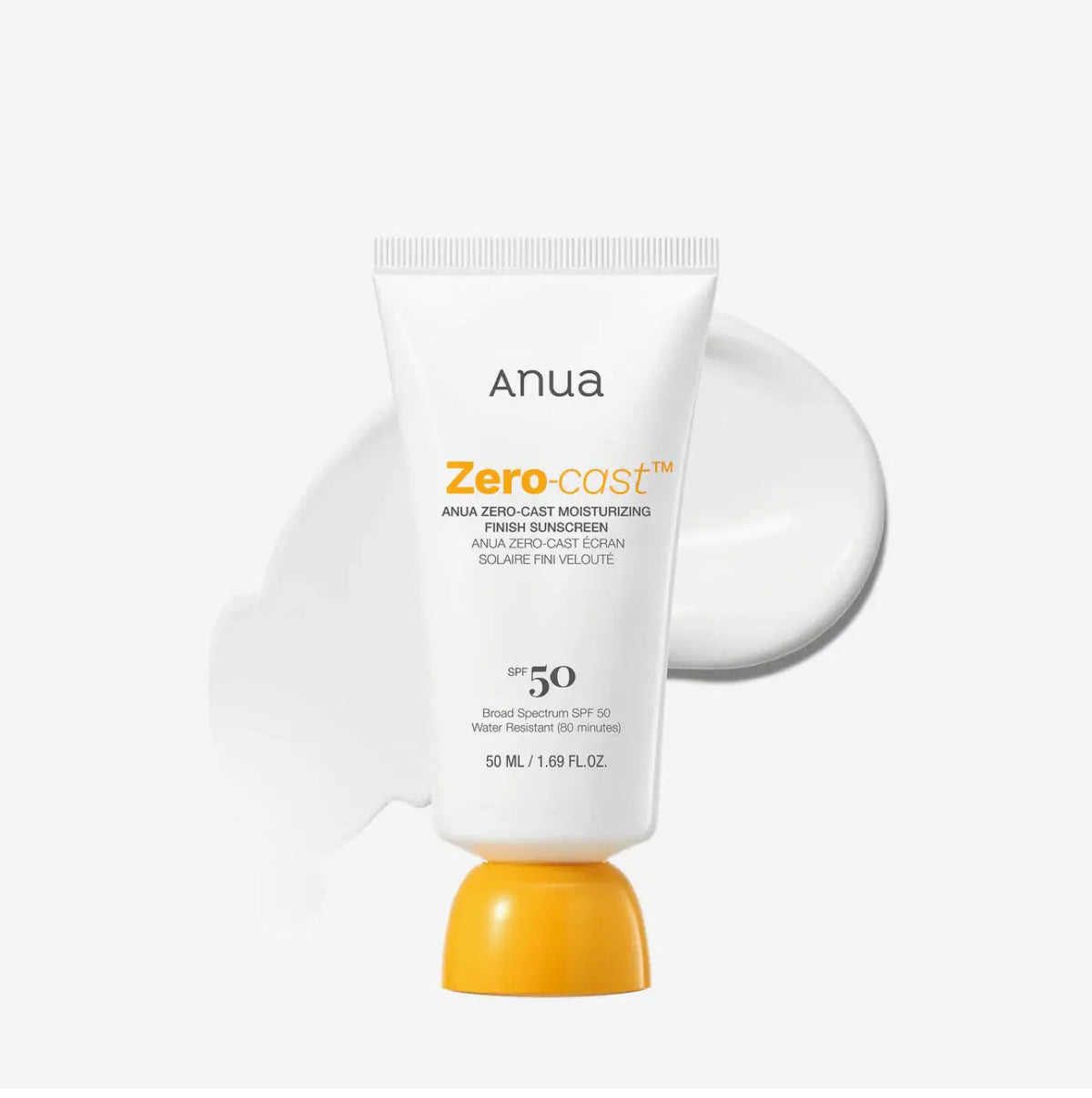 Anua Zero-Cast Sunscreen SPF50 -50ml ANUA