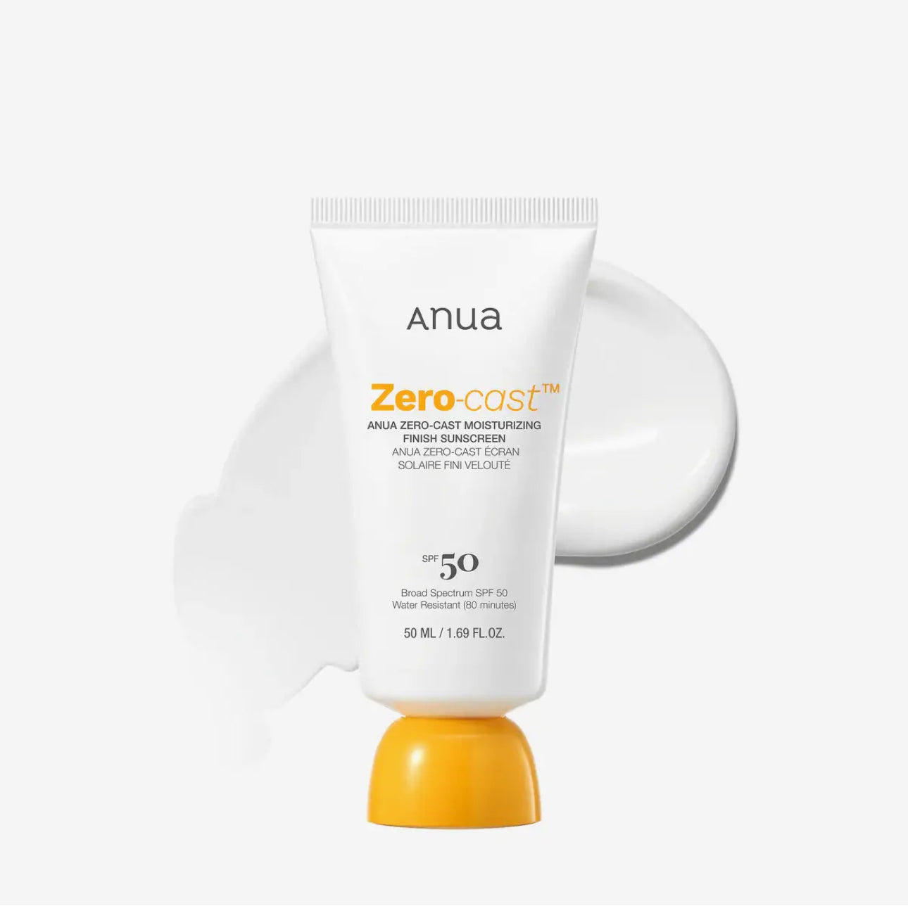 Anua Zero-Cast Sunscreen SPF50 -50ml ANUA