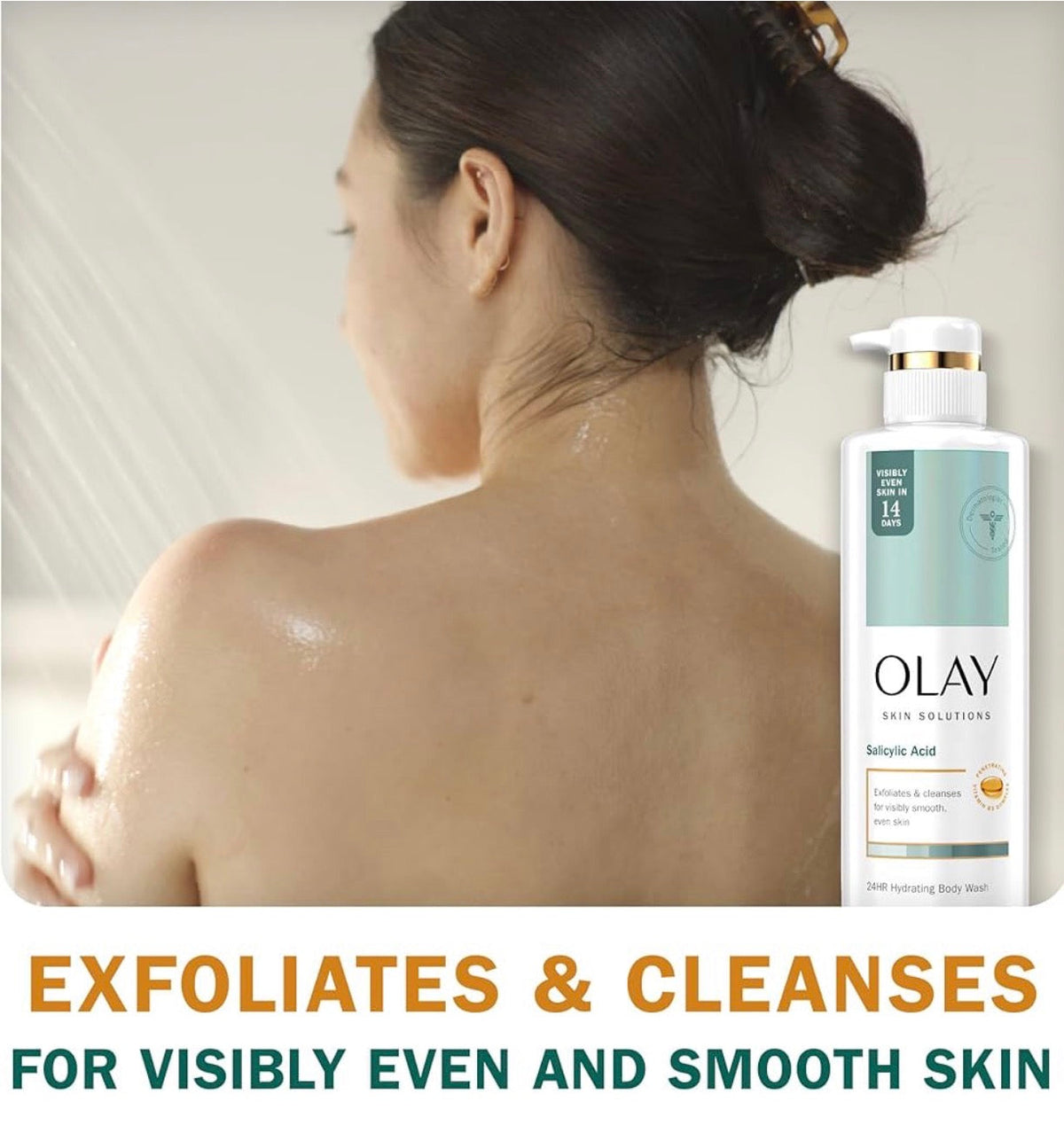 Olay Skin Solutions Hydrating Body Wash for Women with Salicylic Acid 530ml OLAY