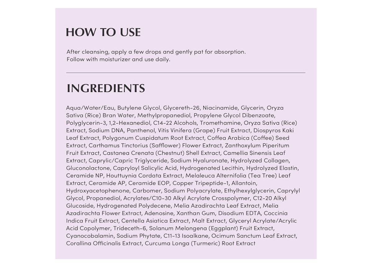 Equal Berry Purple PDRN Pore Minimizing Serum - Vegan Collagen & Peptides for Pore Refining & Skin Elasticity with Niacinamide & CICA Exosome for Calming Korean Glass Skin 1.01 FL OZ /30ml EQQUALBERRY