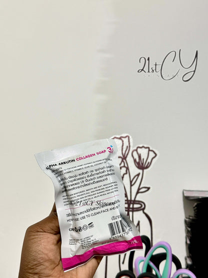 Alpha Arbutin Collagen Soap for brighter face -80g 21stCY