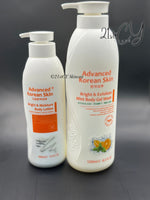 Advanced Korean Body Lotion & Gel Wash 1200ml & 500ml (A pack of 2) Advanced Korean