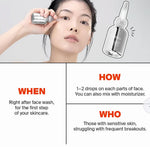 PURCELL Pixcell Biom 2 Billion/mL 20mL application instructions for sensitive skin, soothing and strengthening skin barrier.