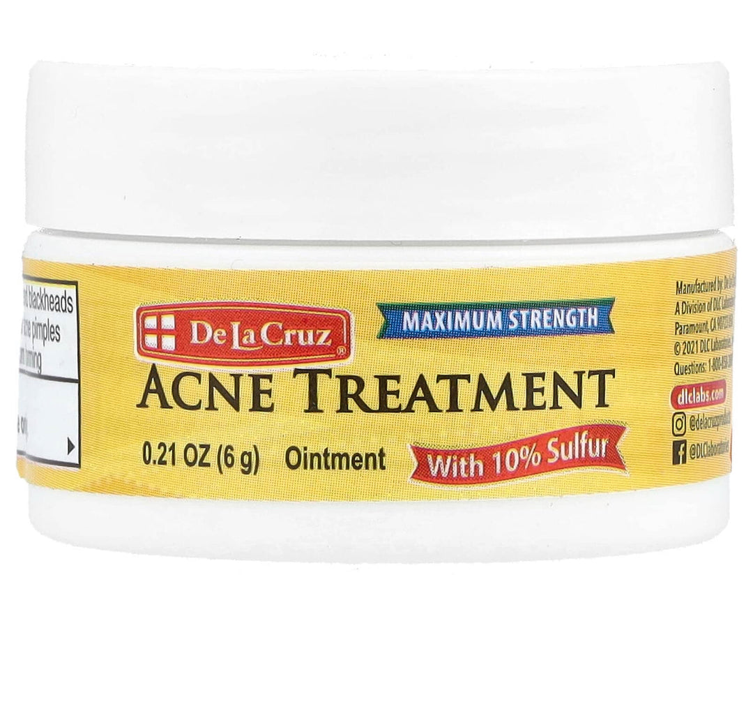 De la Cruz Acne Remedy ointment with 10% Sulfur De la Cruz