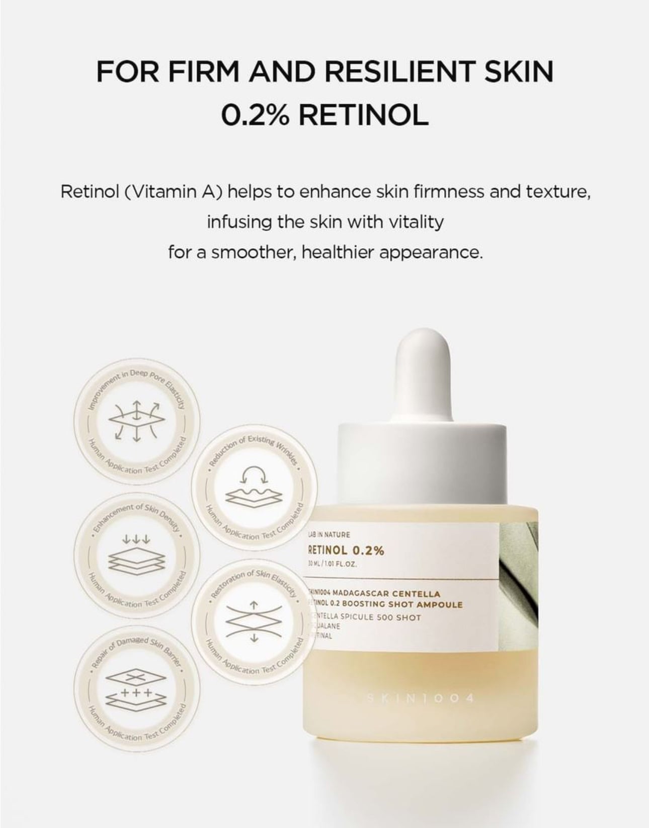 Skin1004 Madagascar Centella Retinol 0.2% Boosting Shot Ampoule -30ml Skin1004