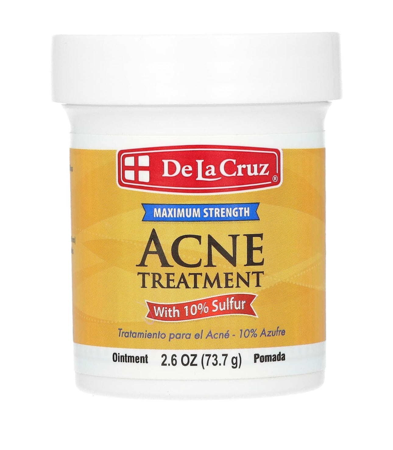 De la Cruz Acne Remedy ointment with 10% Sulfur De la Cruz