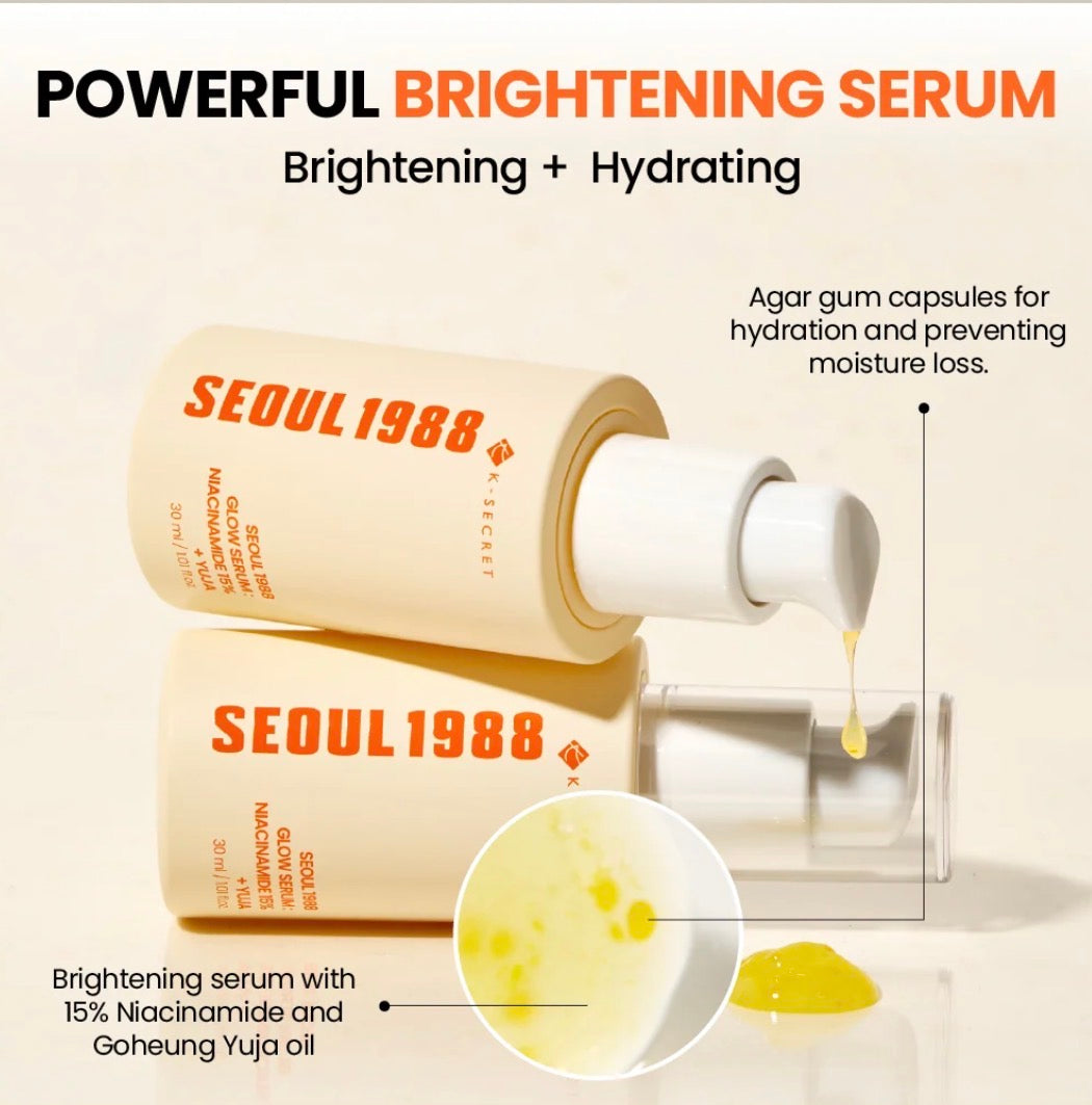 K-Secret SEOUL 1988 GLOW SERUM : NIACINAMIDE 15% + YUJA K Secrect