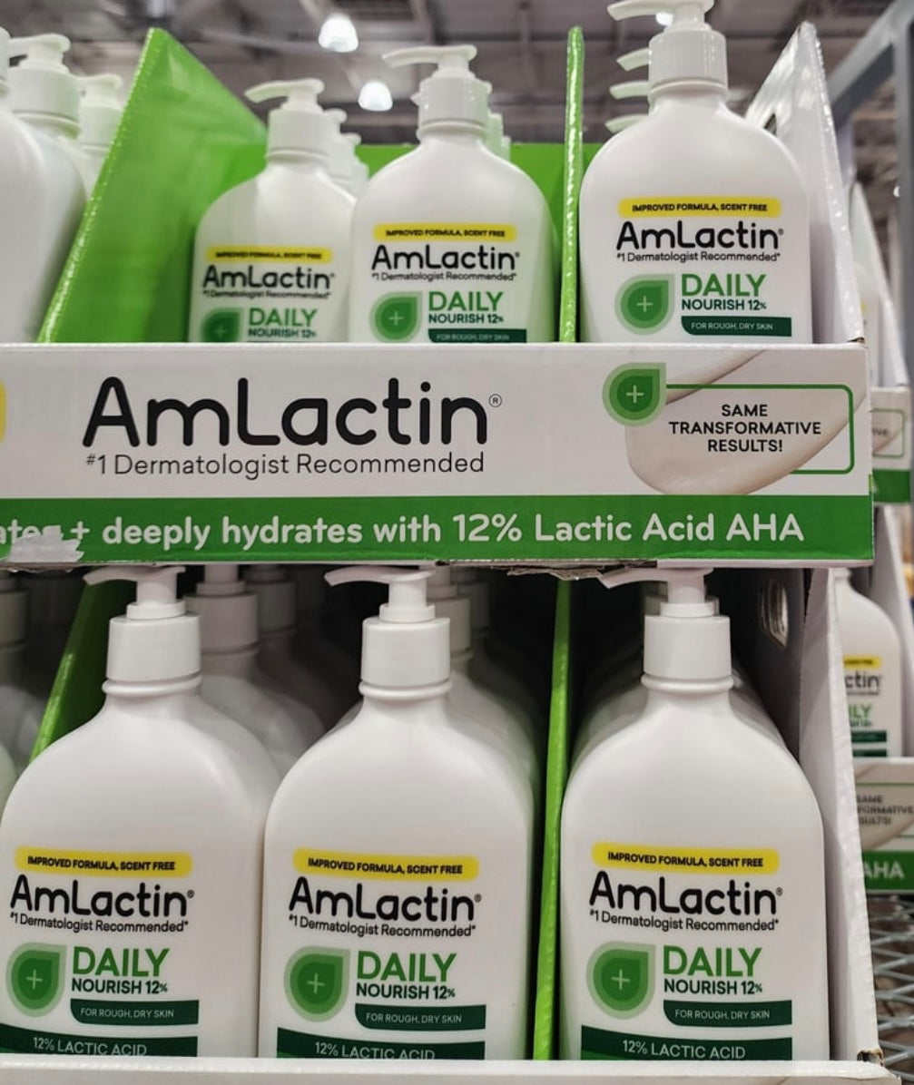 AmLactin Daily Nourish Body Lotion with 12% Lactic Acid .