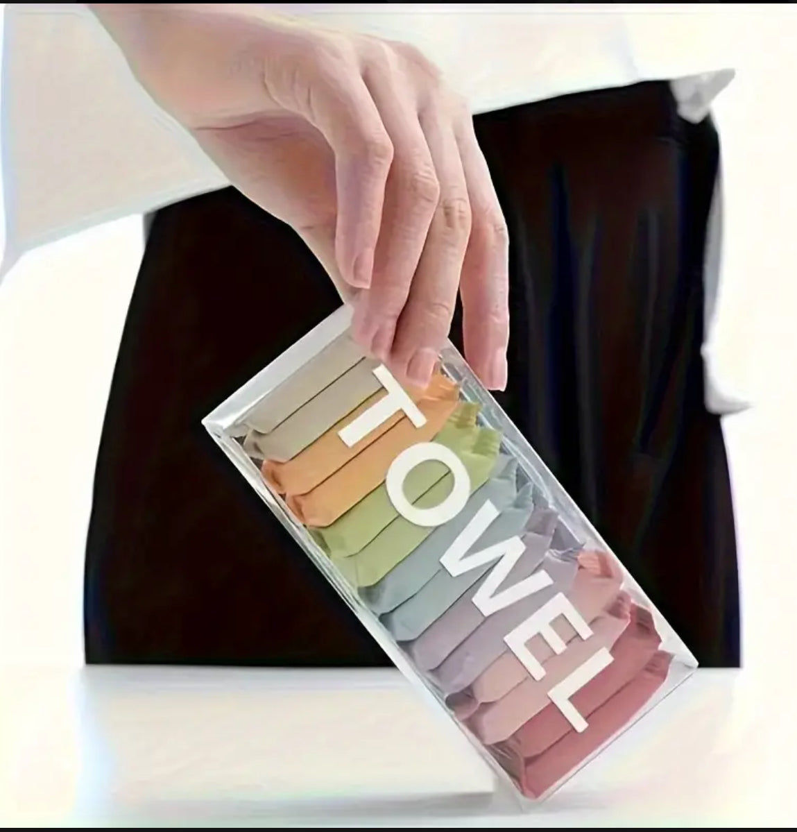 7/14pcs Portable Compressed Disposable Towels, Thickened Compressed Disposable Facial Tissues, Perfect For Travel And Home Use 21stCY