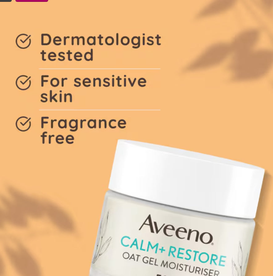 Aveeno Calm And Restore Oat Gel Moisturiser 50ml AVEENO