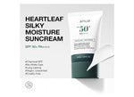 ANUA Heartleaf Silky Moisture Sun Cream SPF 50 PA++++Sunscreen 50ml ANUA