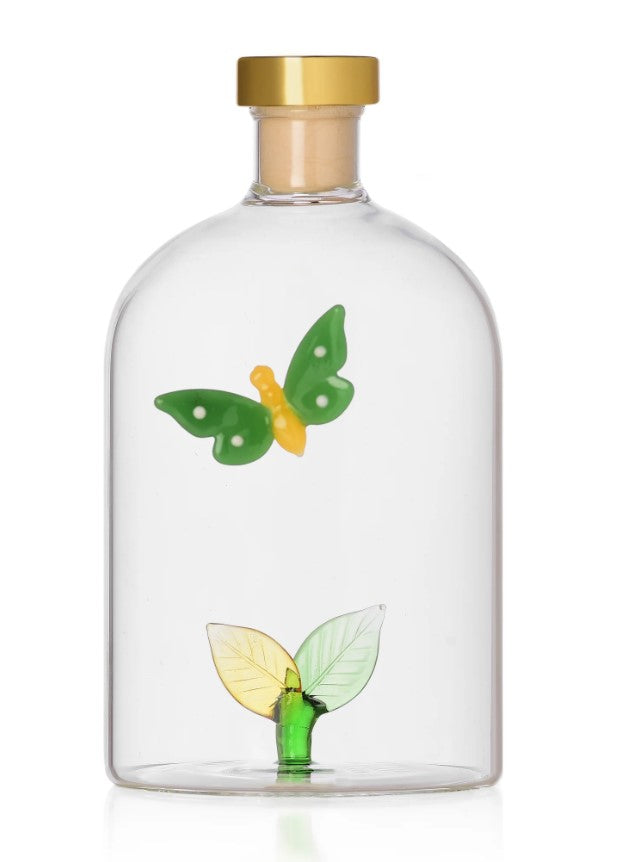 Ichendorf Milano Butterfly & Leaves Glass Diffuser Bottle – Greenwood Perfumer, 500ml Soulful Candles Uk