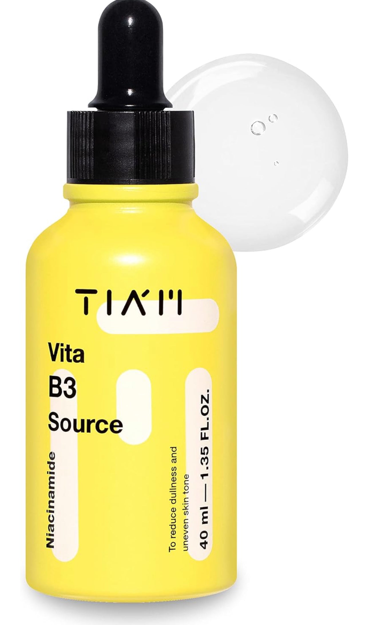 TIAM Vita B3 Source, 10% Niacinamide Serum, 2% Arbutin, Hyperpigmentation, Dark Spot Treatment, 1.35 Fl Oz