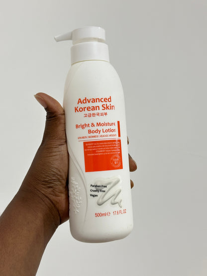 Advanced Korean Skin Bright & Clear Body Gel Wash & Lotion -1200ml & 500ml Advanced Korean