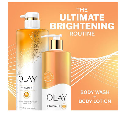 OLAY Vitamin C Body Wash & Lotion -591ML & 502ML