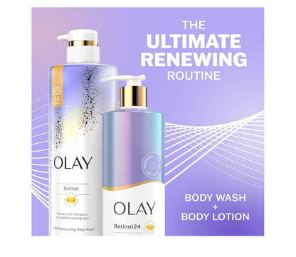 OLAY Retinol Body Lotion & Wash - 502ml & 591ml.