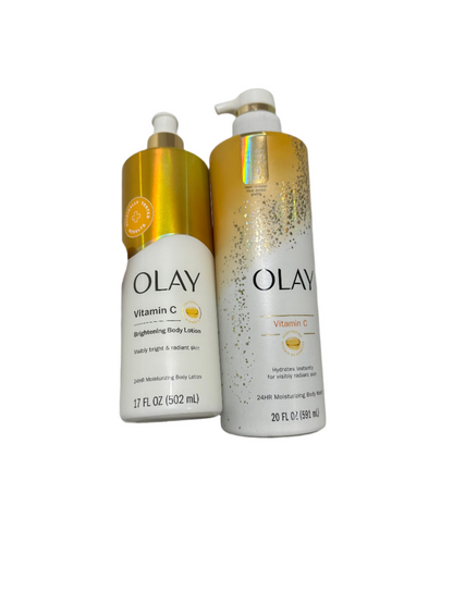 OLAY Vitamin C Body Wash & Lotion -591ML & 502ML