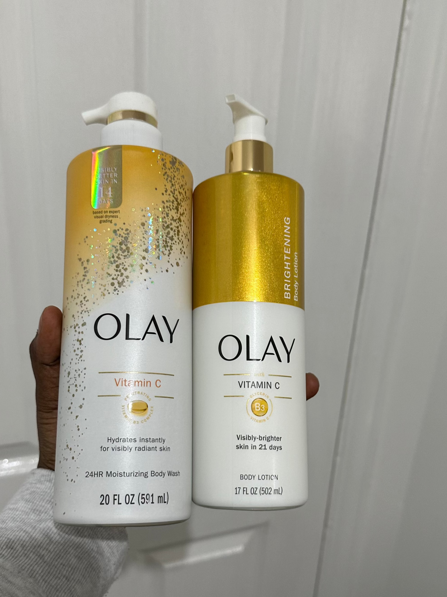 OLAY Vitamin C Body Wash & Lotion -591ML & 502ML