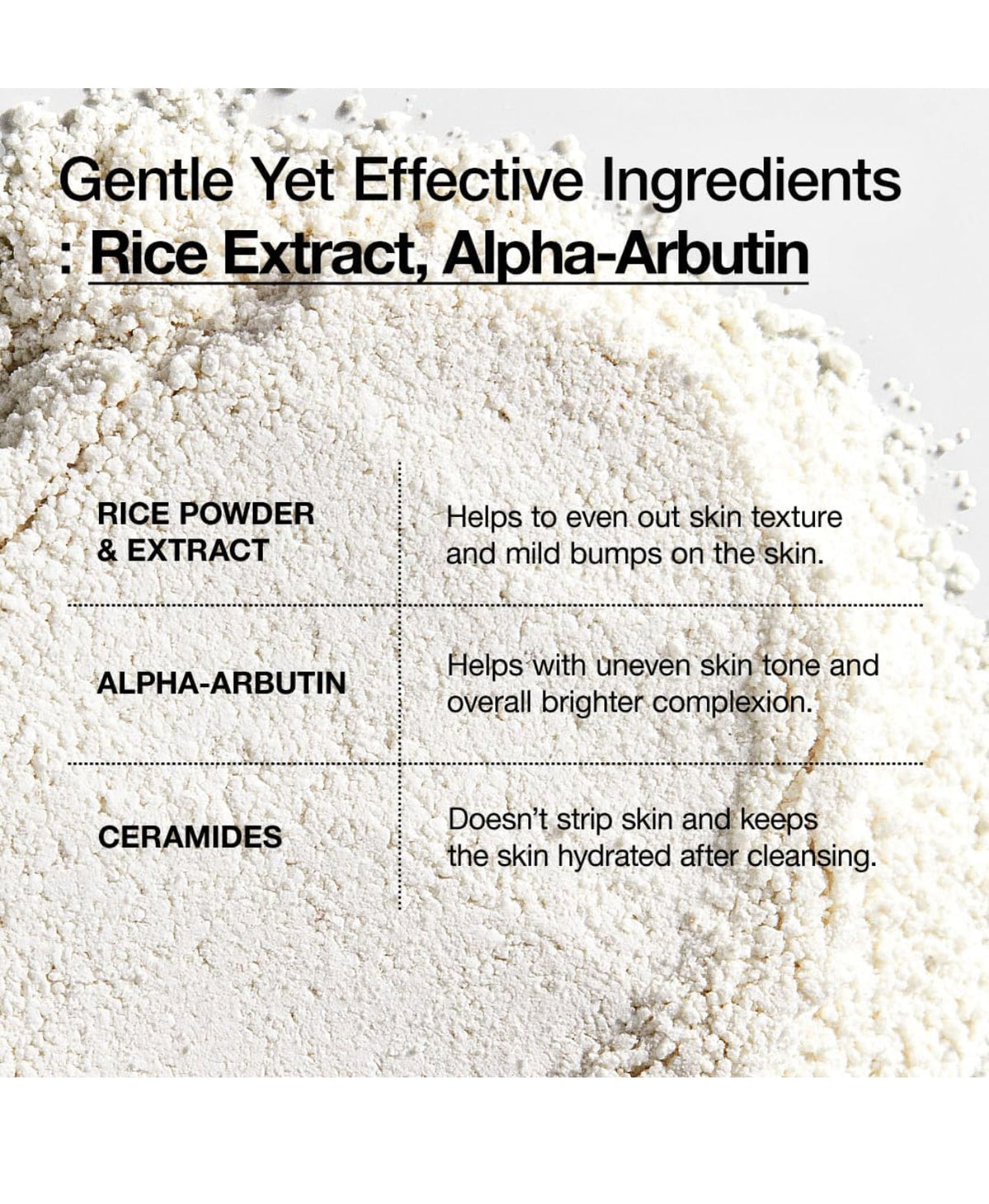 ANUA RICE ENZYME BRIGHTENING CLEANSING POWDER, Rice Mask, Ceramide, 40g/1.41fl.oz. ANUA