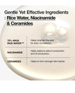 ANUA RICE CERAMIDE 7 HYDRATING BARRIER SERUM, Brightening, Hydrating Serum for Face, 50ml/1.69fl.oz. ANUA