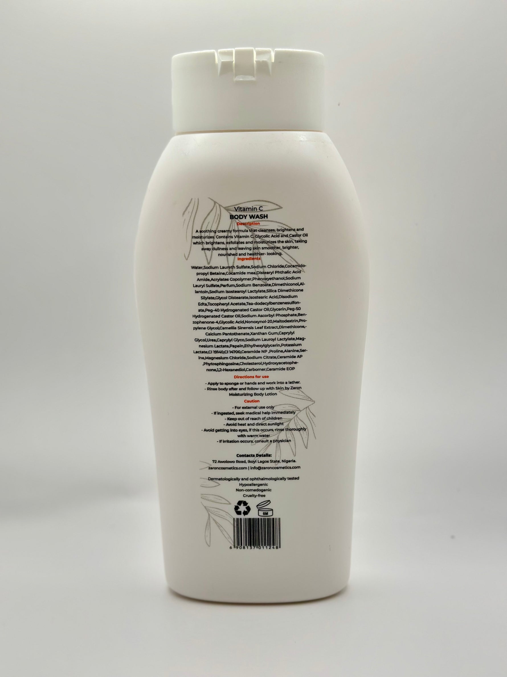 Skin by Zaron - Vitamin C Body Lotion & Body Wash - 500ml & 650ml Skin By Zaron