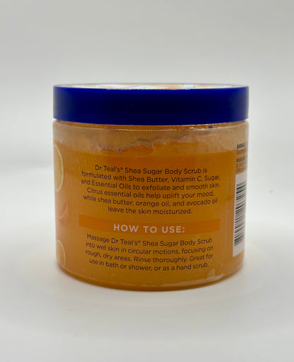 Dr Teal's Shea Sugar Body Scrub, Daytime with Vitamin C