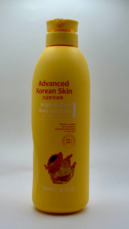 Advanced Korea Skin Bright & Clear Body Gel Wash & Lotion -1200ml & 500ml