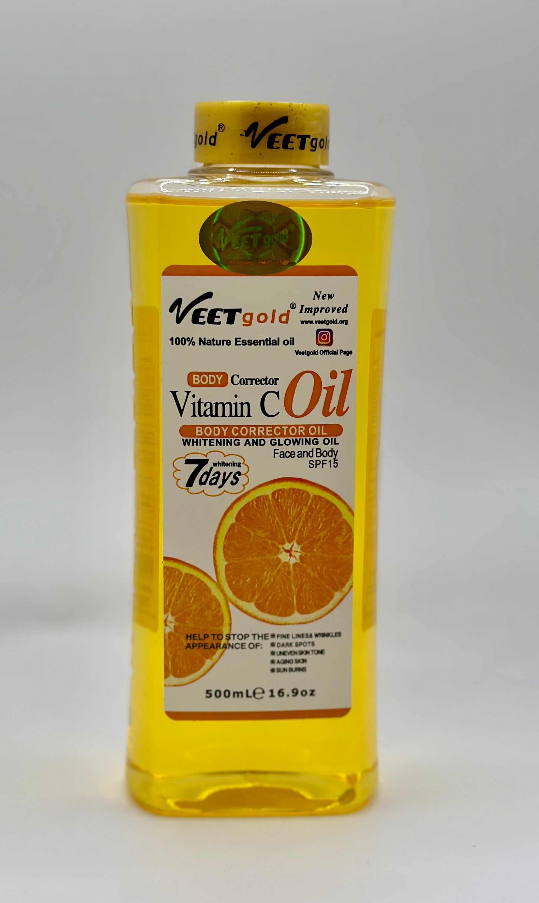 VEET Gold Super Whitening Body Corrector Oil -500ml Veet Gold