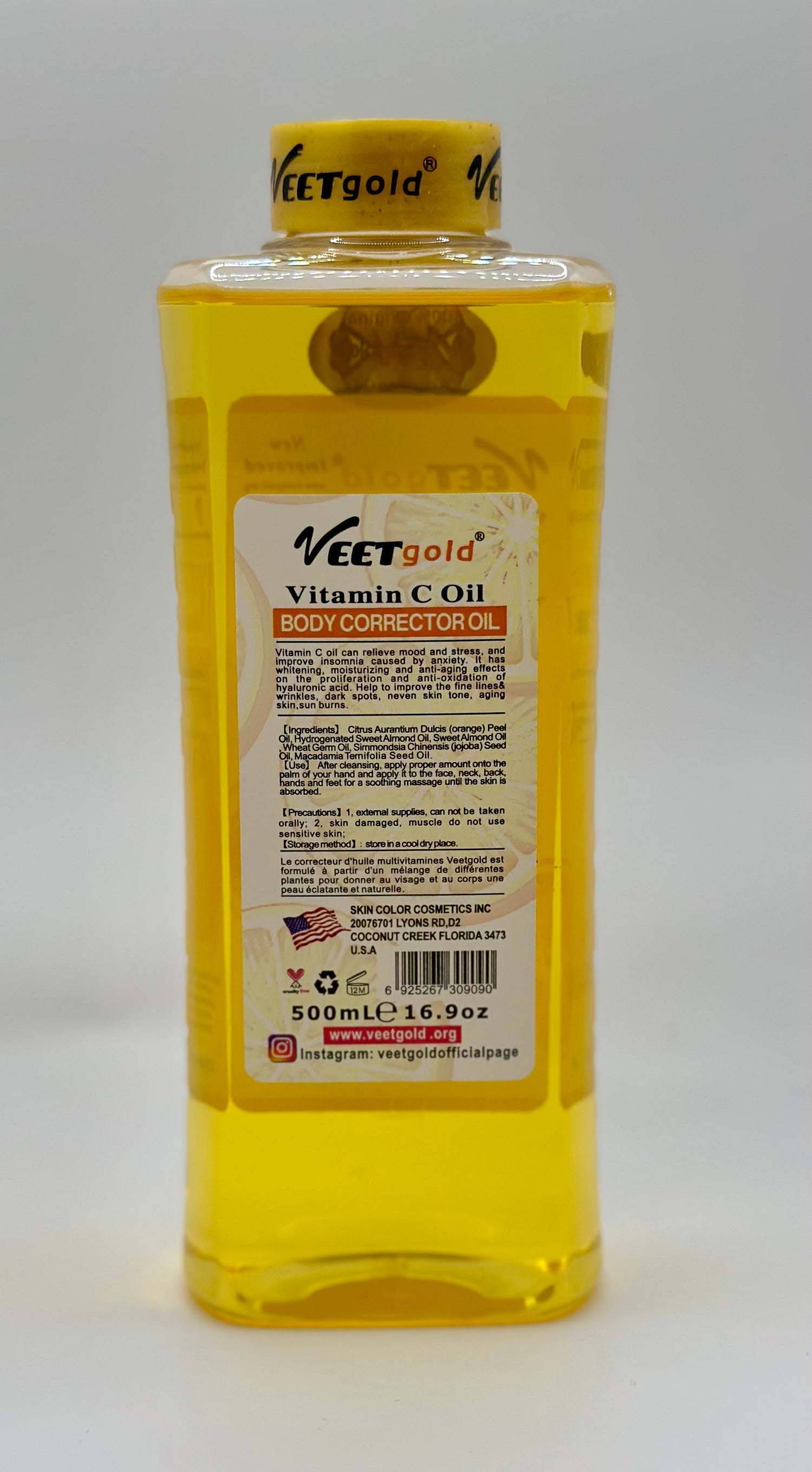 VEET Gold Super Whitening Body Corrector Oil -500ml Veet Gold