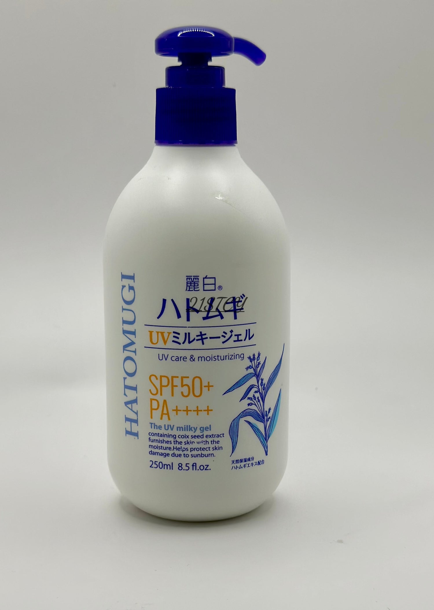 KUMANO Reihaku Hatomugi UV Milky Gel 250ml coixseed SPF50+ PA++++ moisturizing 21stCY