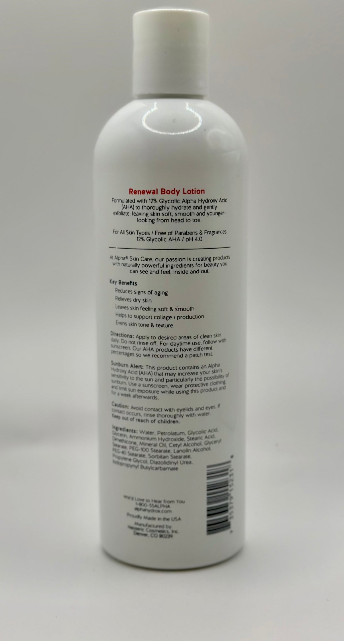 Alpha Renewal  with 12% Glycolic Acid Body Lotion & Wash Alpha