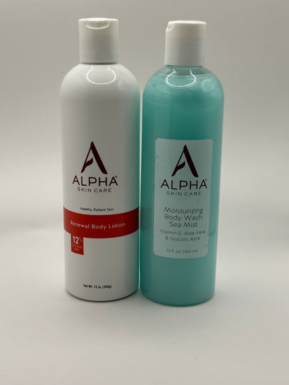 Alpha Renewal  with 12% Glycolic Acid Body Lotion & Wash