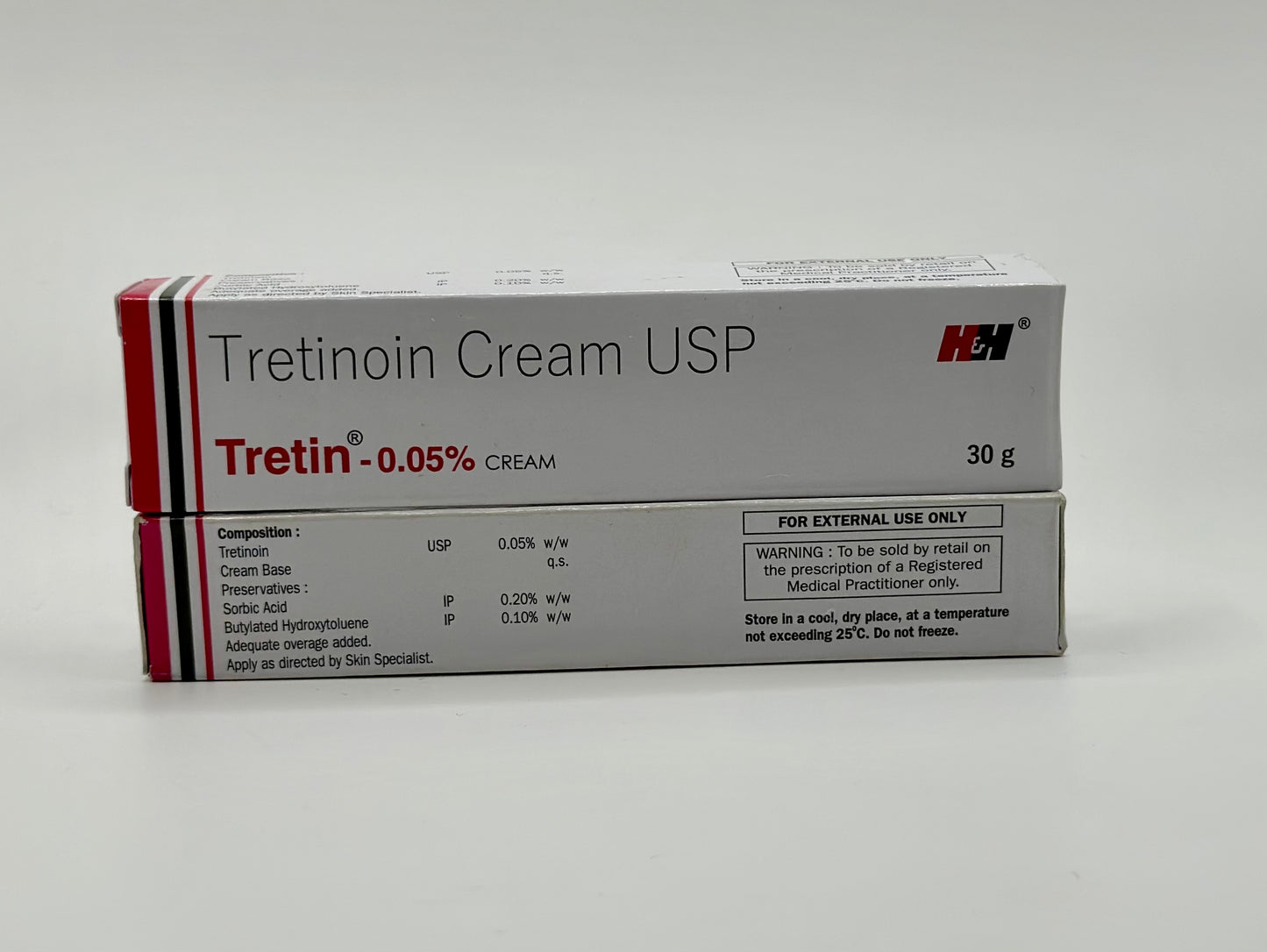 Tretinoin Cream & Gel - 0.05% For Acne Treatment