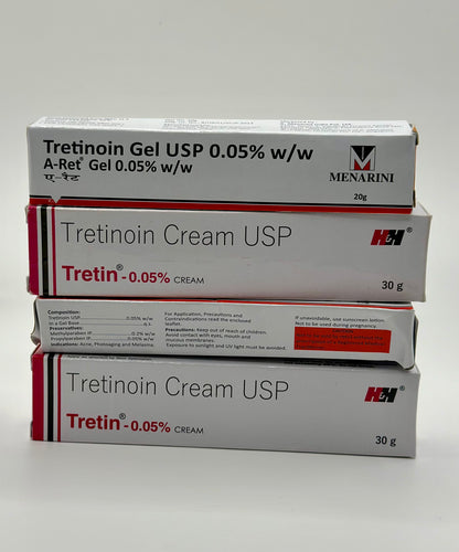 Tretinoin Cream & Gel - 0.05% For Acne Treatment