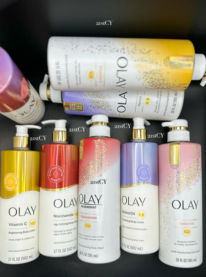 SELF CARE SETS : OLAY Body Wash & Lotion MIX & MATCH -( A pack of 2) 502ml & 591ml