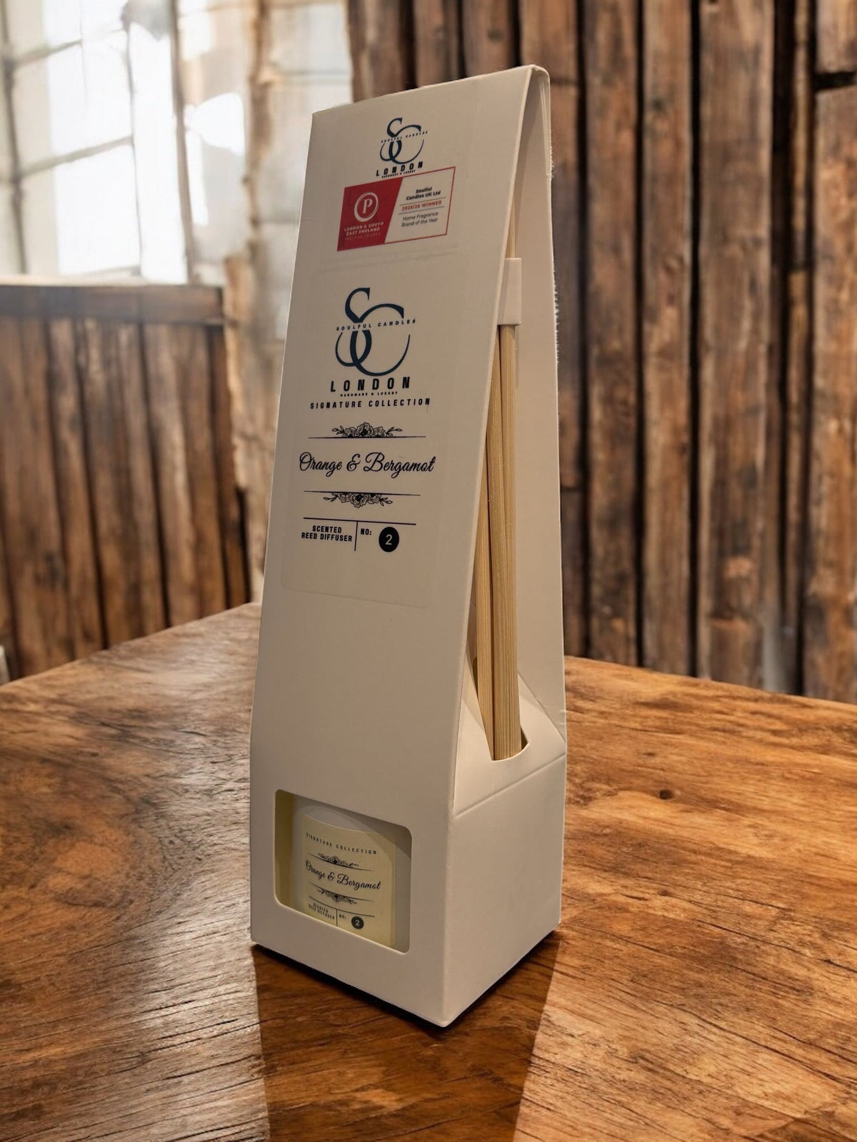 Orange & Bergamot Reed Diffuser (100ml) – Bright, Long‑Lasting Citrus Soulful Candles Uk