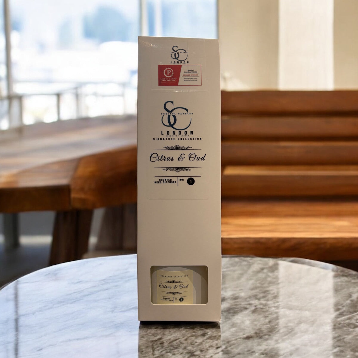 Citrus & Oud Reed Diffuser (100ml) – Luxury, Long‑Lasting Home Fragrance Soulful Candles Uk