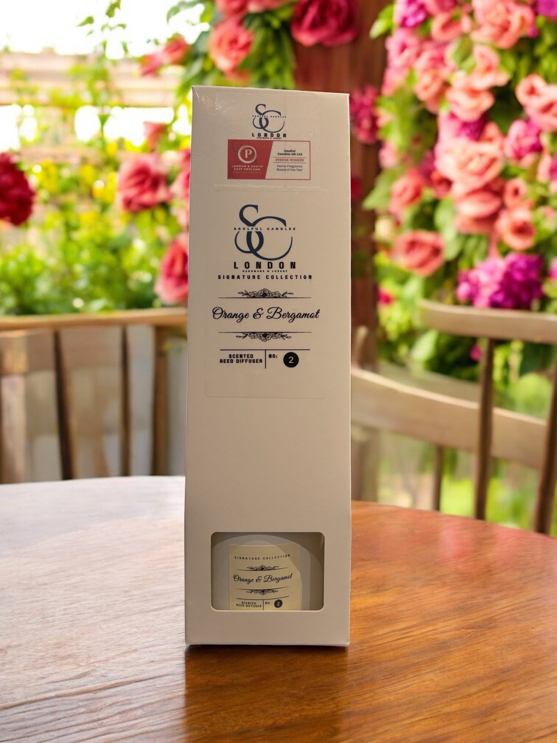 Orange & Bergamot Reed Diffuser (100ml) – Bright, Long‑Lasting Citrus Soulful Candles Uk