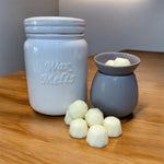 Hand Finished Ceramic Wax Melt Jar with Silicone Seal Lid Soulful Candles Uk